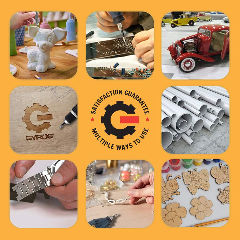 Gyros HSS Wire Gauge Mini Twist Drill Bit Set |Includes 20 Micro High-Speed Steel Bit Sizes #60 to #80 | with Convenient Clear Dome Storage Case (45-22010) Premium HSS - NewNest Australia