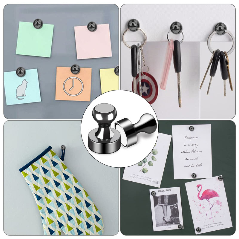 50Pcs Fridge Black Refrigerator for Whiteboard, Strong