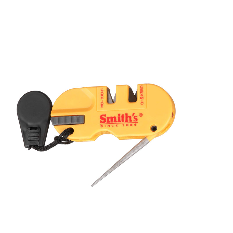 Smith's - S-50364 50364 Pocket Pal X2 Sharpener & Outdoors Tool Yellow - NewNest Australia