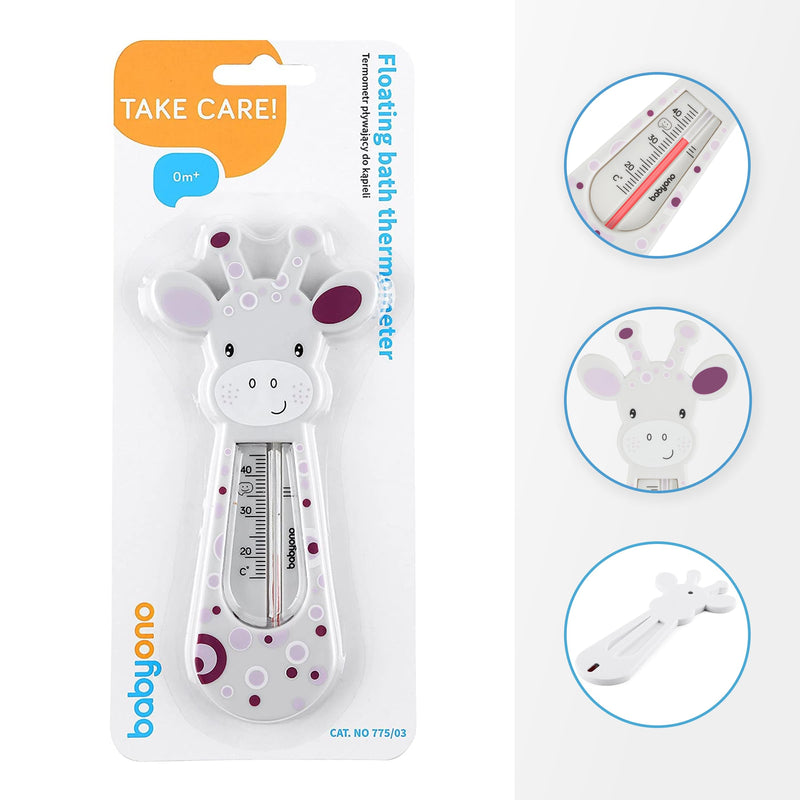 Baby Safe Floating Bath Thermometer, Giraffe (Grey) Grey NewNest Australia