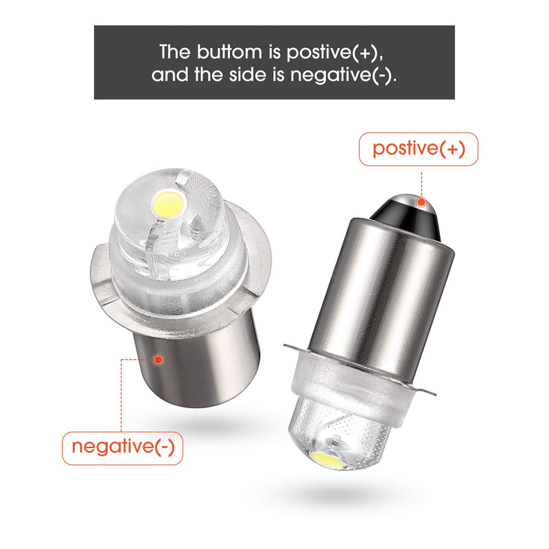 3 Pieces 55-Lumen 4.5 Volt LED Krypton Replacement Bulb Flashlight Bulbs for Flashlight Torch with 10 Year Lifespan, 41-1644 Krypton Replacement - NewNest Australia
