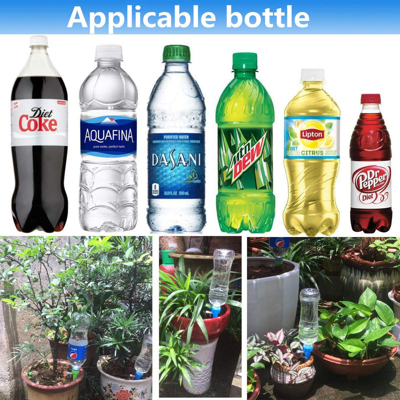 MANGOIT Self Plant Watering Spikes 12 Pack Auto Drippers Irrigation Devices Vacation Automatic Plants Water System with Adjustable Control Valve Switch Design for Houseplant, Gardenplant, Officeplant - NewNest Australia