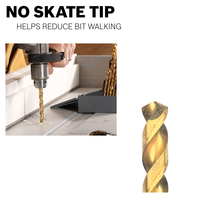 Bosch TI2136 9/64 In. x 2-7/8 In. Titanium-Coated Drill Bit 9/64-Inch - NewNest Australia