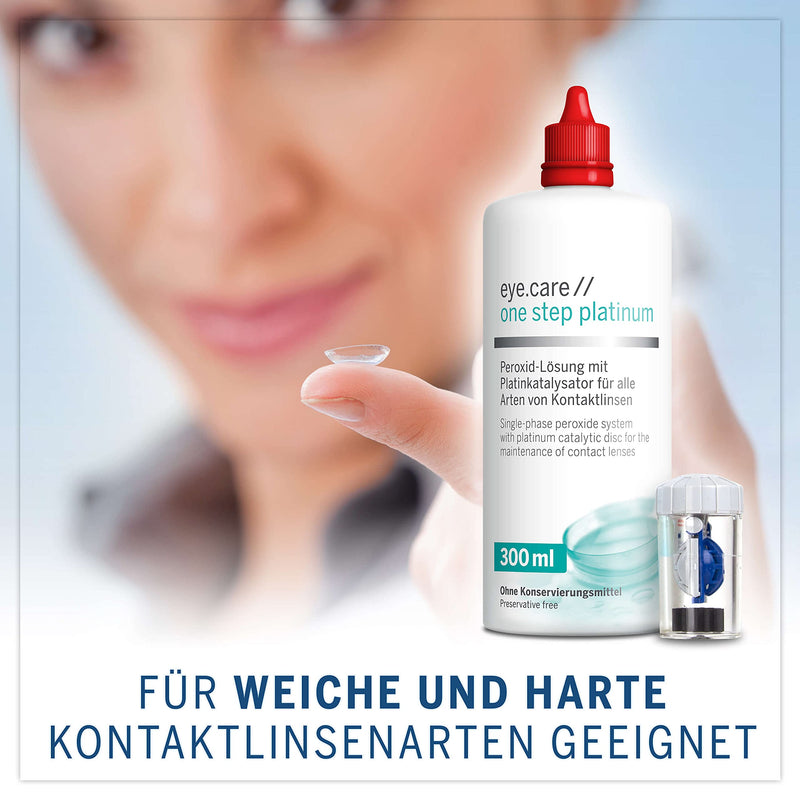 Eye.care platinum solution peroxide cleaner with platinum catalyst for
