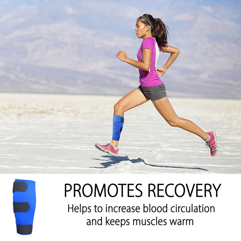 Calf Brace for Torn Calf Muscle and Shin Splint Relief - Calf Compression Sleeve for Strain, Tear, Lower Leg Injury - Runners Neoprene Splints Wrap for Men and Women - NewNest Australia