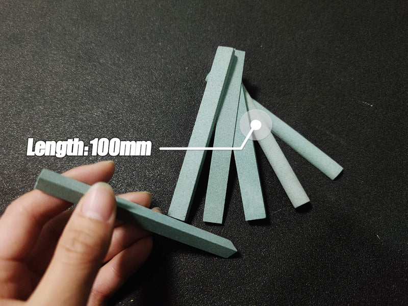 CHEERBRIGHT 6 Pieces 180# Whetstone Set - Assorted Shapes Sharpening Stones Polishing Stone Set(Length 3.93Inch) - NewNest Australia