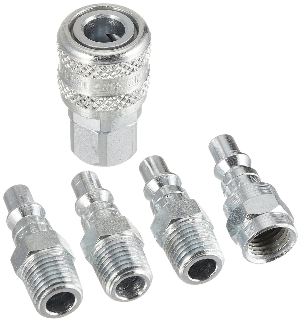 Milton S-213 1/4" NPT A Style Coupler and Plug Kit - 5 Piece - NewNest Australia
