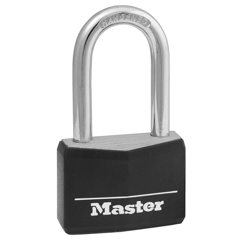 Master Lock 141DLF Covered Aluminum Padlock with Key, Black 1 Pack - NewNest Australia