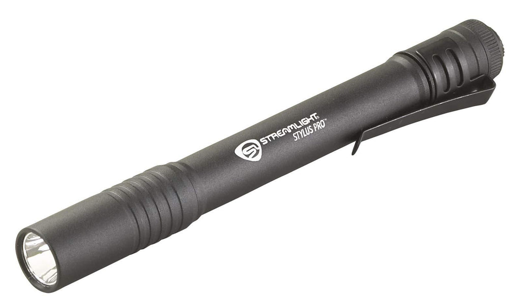Streamlight 66118 Stylus Pro LED PenLight with Holster, Black - 100 Lumens Black w/White LED 2x AAA Alkaline Batteries - NewNest Australia