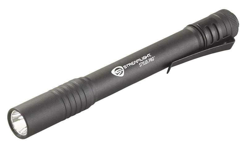 Streamlight 66118 Stylus Pro LED PenLight with Holster, Black - 100 Lumens Black w/White LED 2x AAA Alkaline Batteries - NewNest Australia