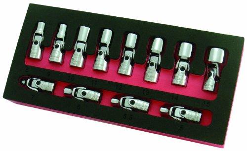 Astro Pneumatic Tool 7412 12-Piece 1/4" Drive Flex Socket Set - 6 Point - Metric - NewNest Australia
