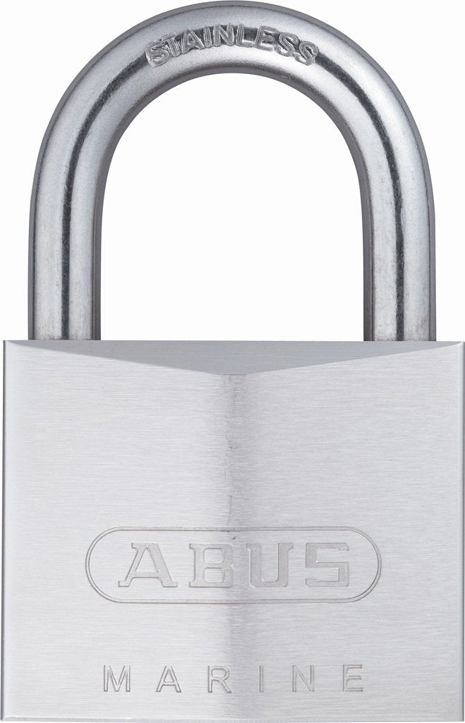 ABUS 75IB/50 KD Marine Grade Chrome Plated Brass Padlock, Stainless Steel Shackle, Keyed Different - NewNest Australia