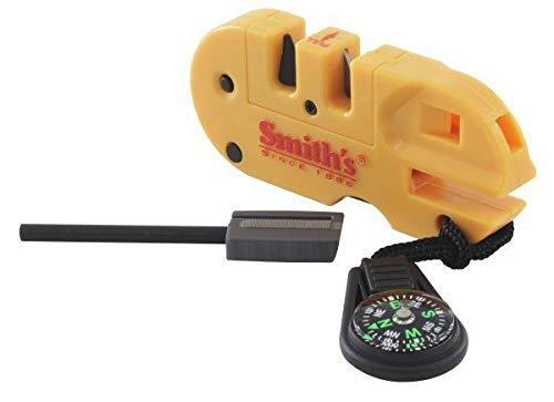 Smith's - S-50364 50364 Pocket Pal X2 Sharpener & Outdoors Tool Yellow - NewNest Australia