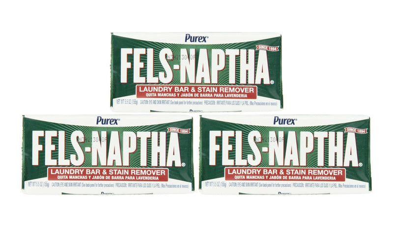 Fels Naptha Laundry Bar and Stain Remover, 5.5 Ounce - Pack of 3 - NewNest Australia
