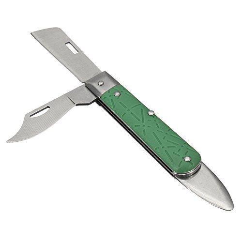 Comkit Grafting Knife, Professional Foldable Double Blades Graft Knife, Fruit Trees Gardening Grafting Cutting Seedling Budding Tool with Bark Lifter - NewNest Australia