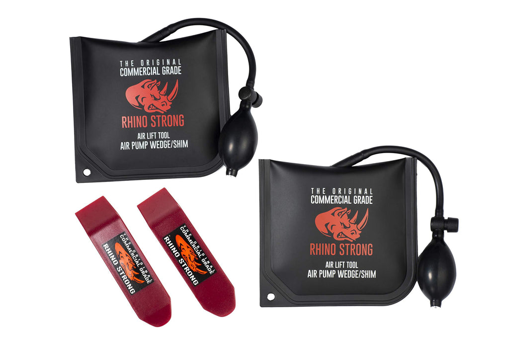 The Original Rhino Strong Commercial Grade Air Wedge Bag 2.0 Pump Professional Leveling Kit & Alignment Tool Shim Bag in the Popular Medium Size (2 Pack). - NewNest Australia