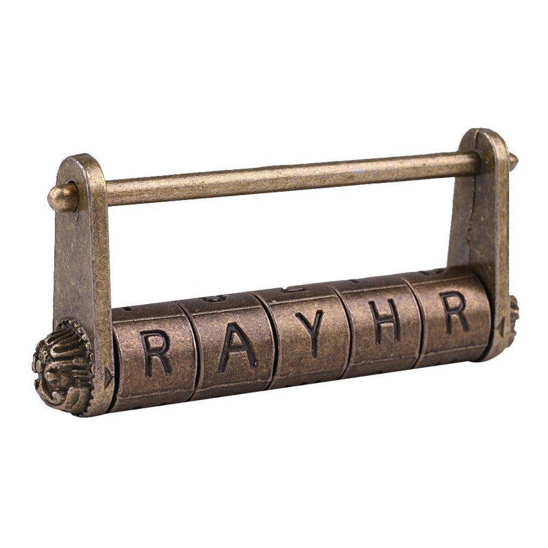 GTHER 80x37mm Antique Vintage Combination Password Lock Padlocks Decorative Locks for Cabinet Jewelry Wooden Box M-1 - NewNest Australia