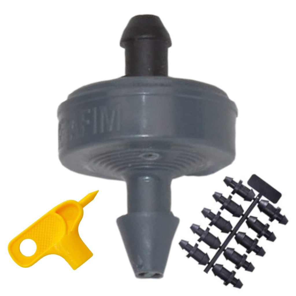1 GPH Netafim Woodpecker Jr Pressure Compensating Dripper Emitters (35-Pack) Kit with Hole Punch Tool and Goof Plugs for Drip Irrigation Systems - NewNest Australia
