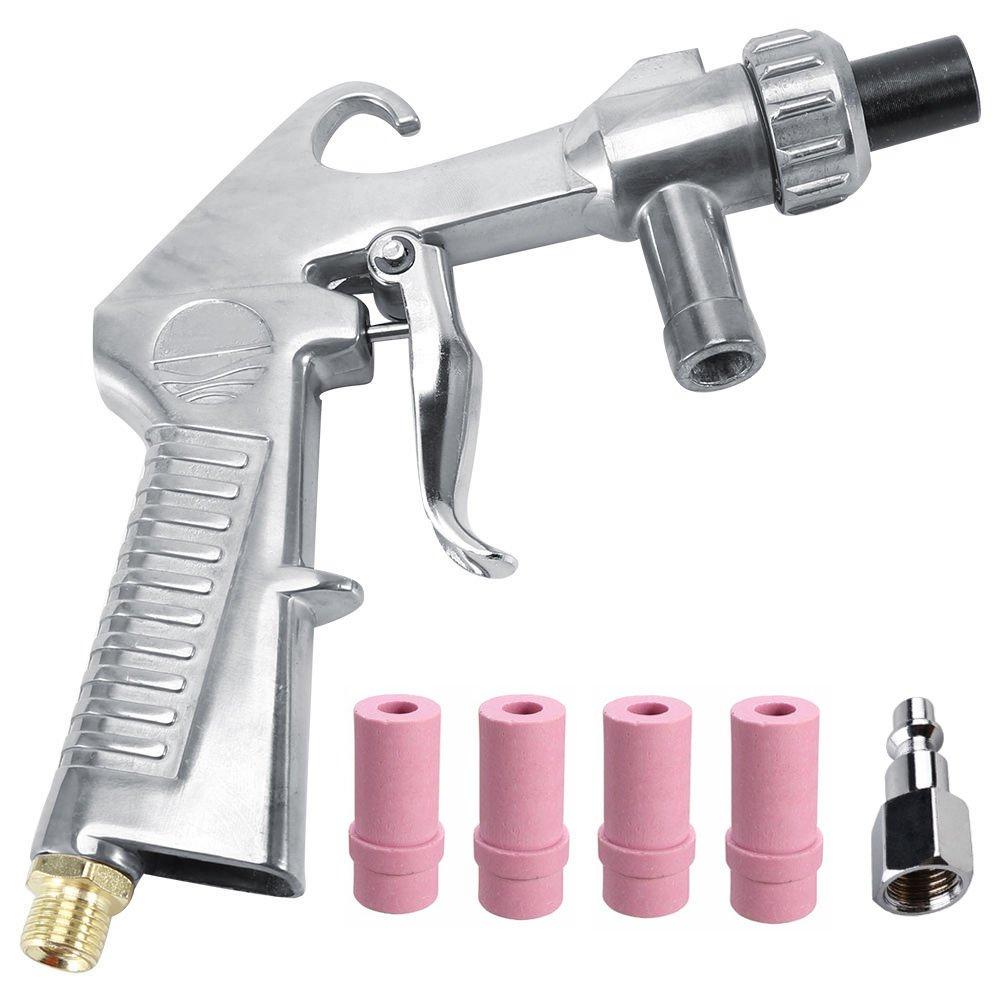 Wogoboo Sandblaster Kit Abrasive Sand Blasting Gun Spray Gun Rust Remove with Air Quick Adapter for Sandblast Cabinets - NewNest Australia