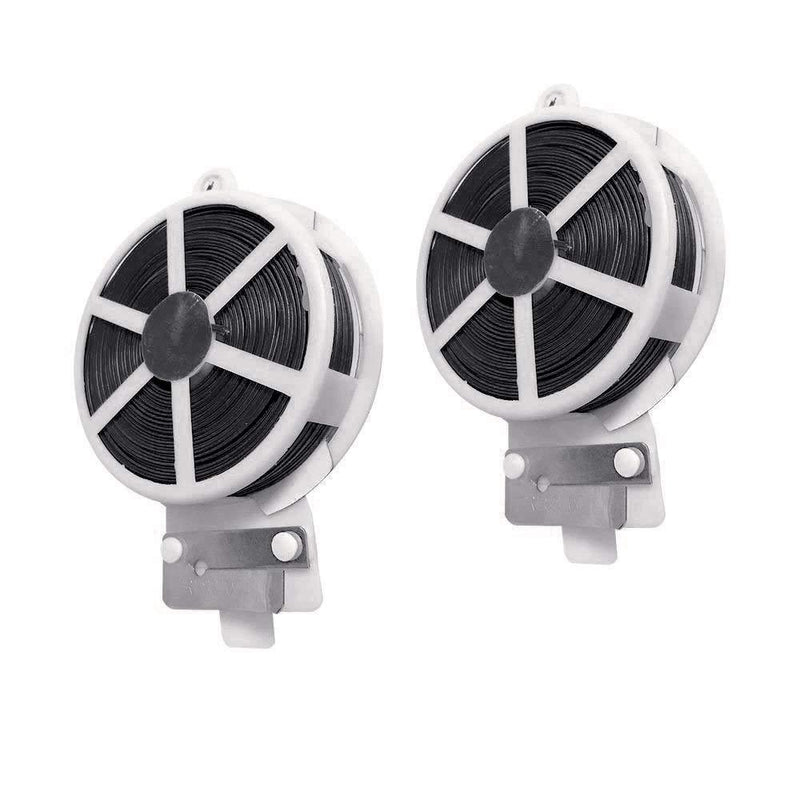 Plant Twist Ties with Cutter 2 Pack, Garden Twist Ties for Plants and Gardening Black Total 328 Feet - NewNest Australia