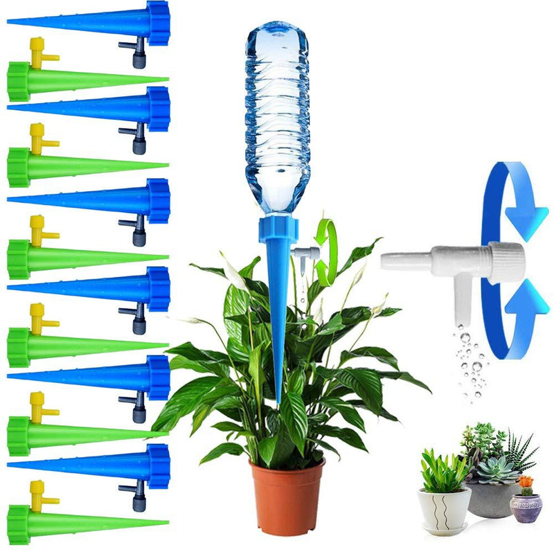 ARTEM 12 Packs Plant Waterer Self Watering Devices with Slow Release Adjustable Switch Vacation Automatic Irrigation Watering System for Indoor & Outdoor Home Office Plants PW_2 - NewNest Australia