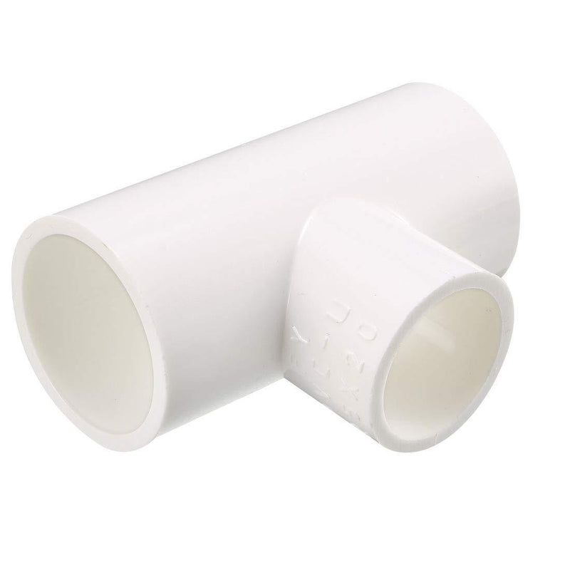 uxcell Reducing Tee PVC Pipe Fitting T-Shaped Connector Slip 5pcs - NewNest Australia