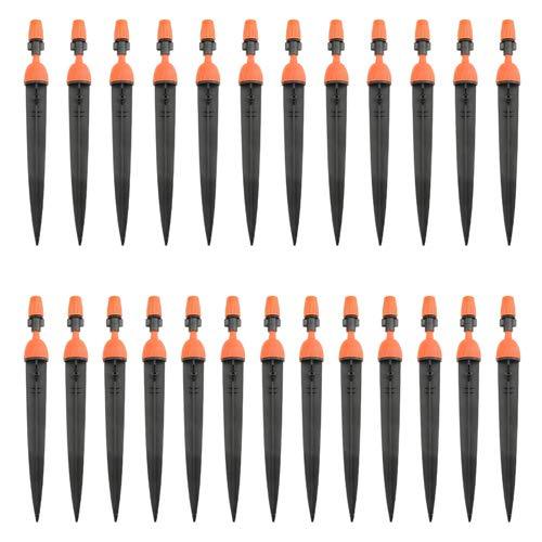 XINGYHENG 50Pcs(25Pairs) Micro Garden Irrigation Kit 360 Degree Adjustable Misting Drippers Atomizing Connector Spray Misting Dripped Closed Integral Emitter Nozzle Sprinkler Irrigation System - NewNest Australia