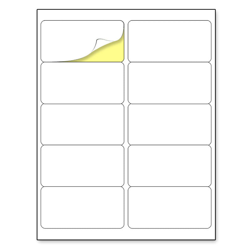 (2" x 4") 30 Sheets, Printable White Sticker Labels, Laser/Inkjet Printing - Matte, 10 per Page 2" x 4" | 30 sheets - NewNest Australia