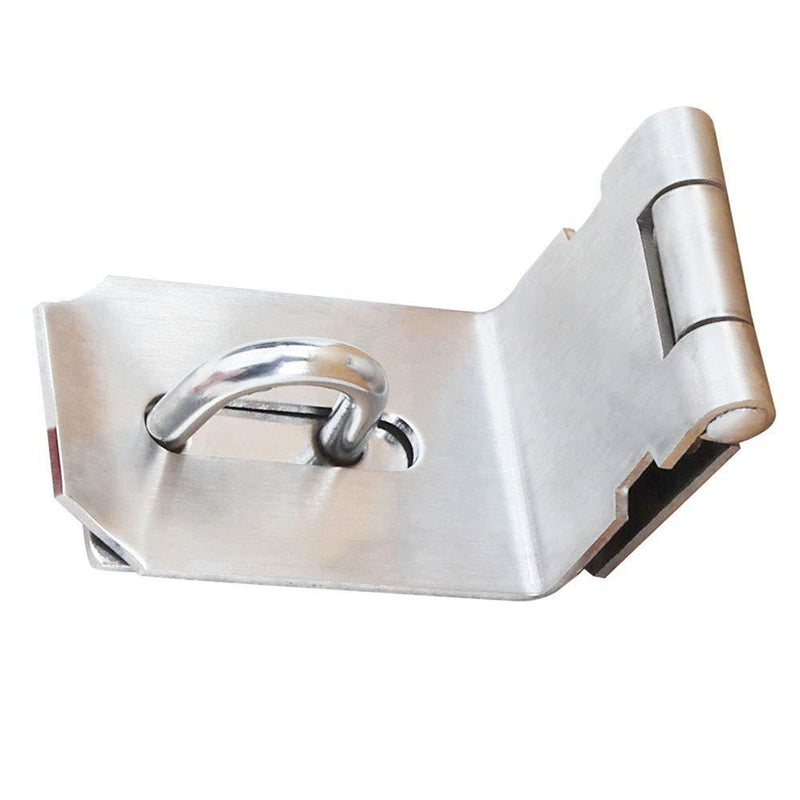 Right Angle Padlock Hasp, Tiberham Stainless Steel 90 Degree Hasp and Staple with Screws, Heavy Duty Door Clasp Gate Lock Shed Latch Padlock Staple for Doors and Windows - NewNest Australia