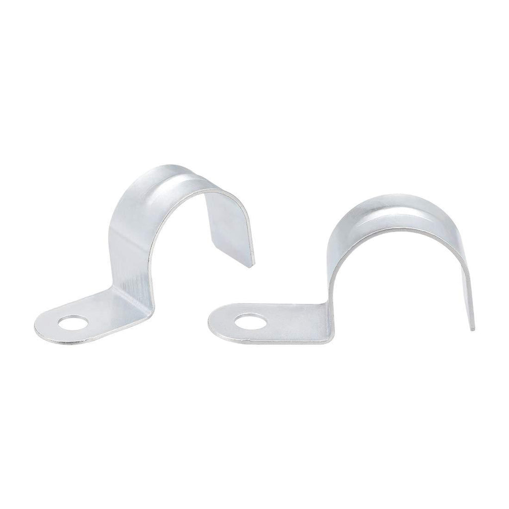 uxcell 1 1/4" EMT One Hole Strap Pipe Strap Zinc-Plated Steel Reinforced Rib for Pipe Fixing on Various Surfaces 10PCS - NewNest Australia