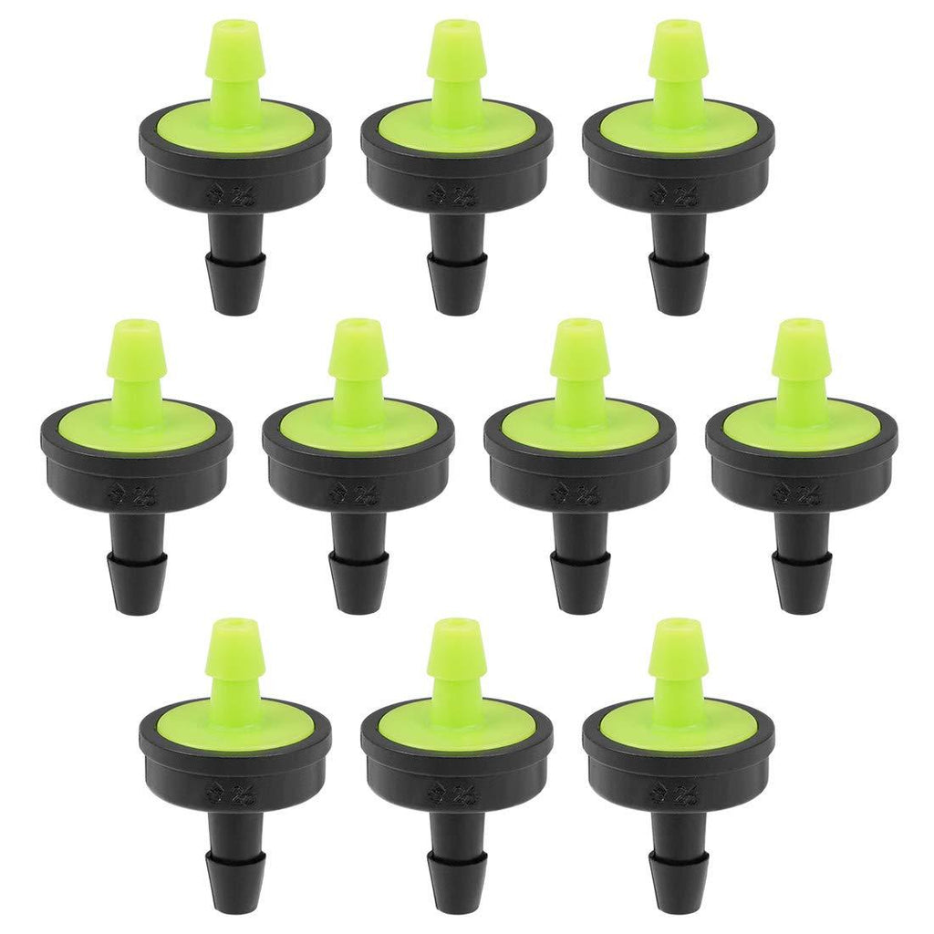 uxcell Pressure Compensating Dripper 8GPH 30L/H Emitter for Garden Lawn Drip Irrigation with Barbed Hose Connector Plastic Green 20pcs - NewNest Australia