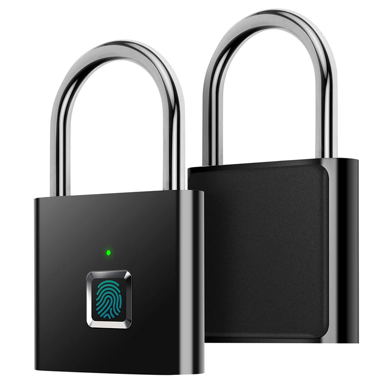 Fingerprint Padlock,AICase Ultra Light One Touch Open Fingerprint Lock with USB Charging for Gym, Sports, School Employee Locker,Fence, Suitcase,Bike No App, No Bluetooth,No Trouble - NewNest Australia