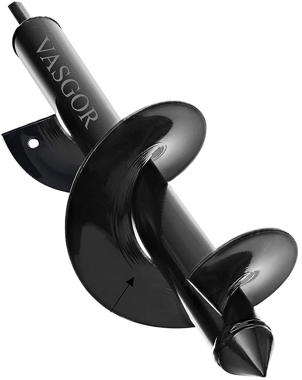 VASGOR 4"x12" Auger Drill Bit for Planting - Easy Planter Garden Auger - Bulb & Bedding Plant Augers - Post Hole Digger for 3/8” Hex Drive Drill 4" x 12" - NewNest Australia