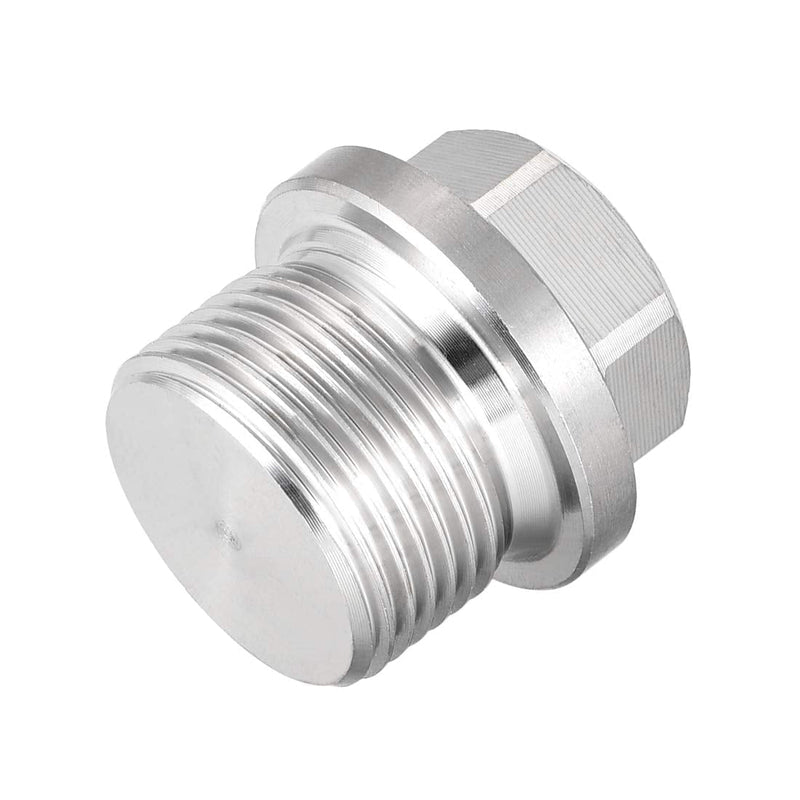 uxcell M22 X 1.5 Male Outer Hex Head Plug - 304 Stainless Steel Solid Thread Corrosion Resistant Bung Plug Pipe Fitting - NewNest Australia
