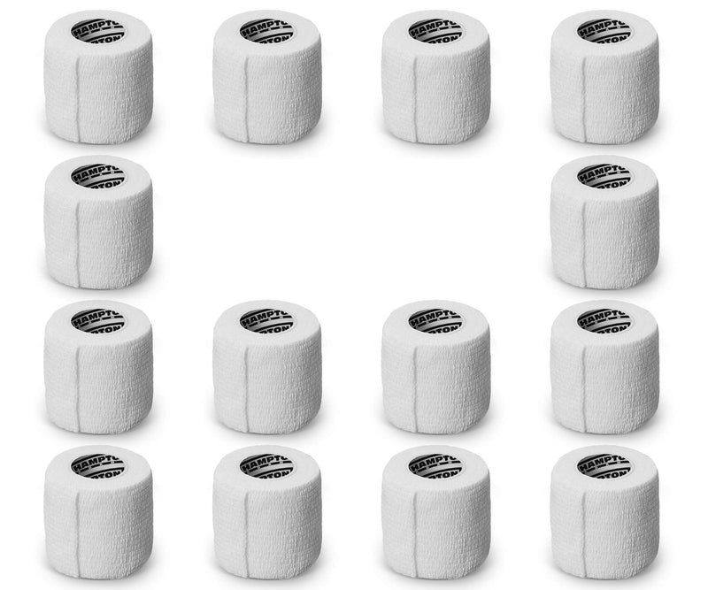 (14-Pack) 2” x 5 Yards | White Self Adhesive Bandage Wrap – Breathable Self Adherent Wrap for People & Pets - Athletic Elastic Cohesive Bandage for Sports Injury: Ankle, Knee & Wrist sprains - NewNest Australia