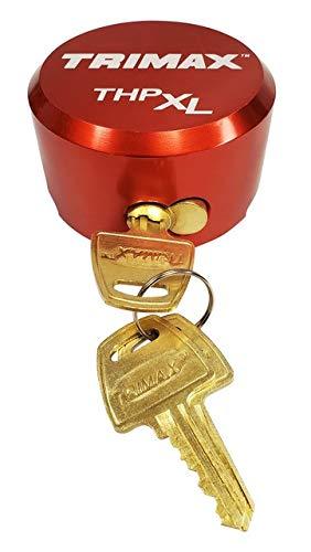 Trimax, (THPXLALRD, Red, Solid Aluminum Hockey Puck Internal Shackle Lock, Universal Fit - NewNest Australia