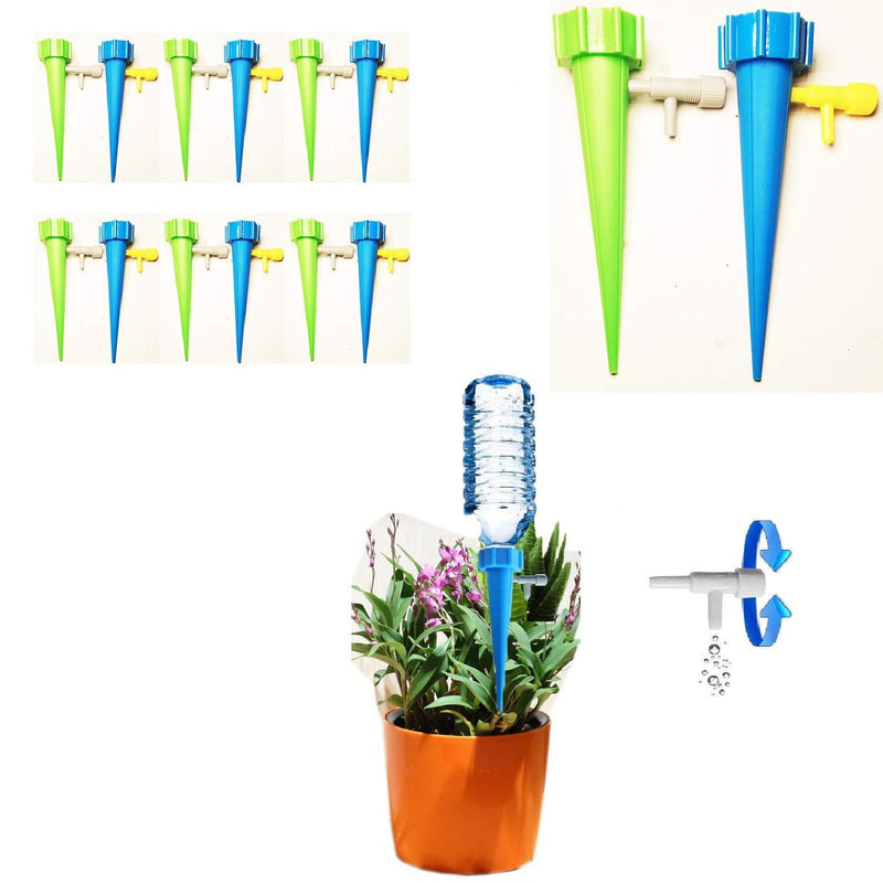Sanyuan Plant Automatic Watering Device 12 Packs Garden Drip Irrigation Drip Plant Watering Pile Watering Tip Outdoor Indoor Potted Plant can be Adjusted to Slowly Release Drip Watering Device - NewNest Australia