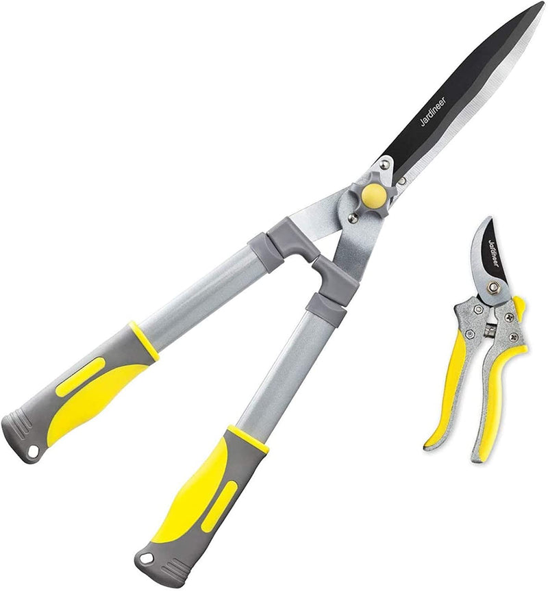 Colwelt Hedge Clippers 21'', Hedge Shears for Trimming Borders, Boxwood, and Bushes, Hedge Gardening Shears with Carbon Steel Sharp Blades & Ergonomic Comfortable Handle 21'' Hedge Shears - NewNest Australia