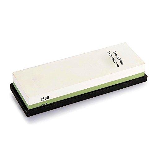 HornTide 600/1500 Grit Combination Whetstone 7-Inch Corundum Waterstone Dual-Sided Knife Sharpening Stone Sharpener - NewNest Australia