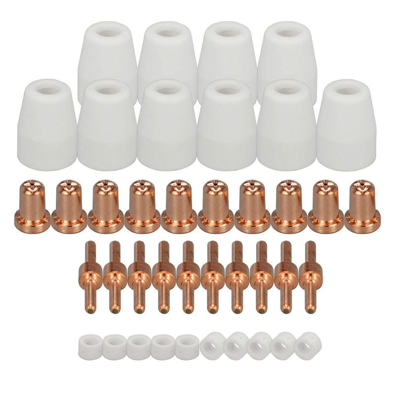 RIVERWELD PT-31 Plasma Tip Nozzle Electrode Extended Cutting Consumable CUT-50 CUT-40D 40pcs - NewNest Australia