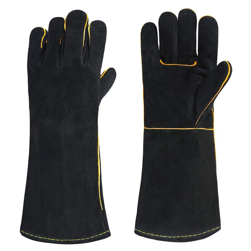 Welding Gloves HEAT RESISTANT Leather Welder Fireplace Stove Pot Holder WorPlace Gloves (16 INCH) - NewNest Australia
