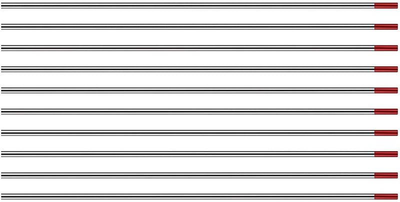 Surprecision TIG Welding Tungsten Electrodes (2% Thorium) WT20-Red 1.6mm175mm Pack (10pcs) - NewNest Australia