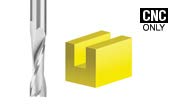 Amana Tool - (51763) Solid Carbide CNC Spiral Double 'O' Flute, Plastic Cutting 3/16 Dia x 5/8 x 1/4 Shank x 2-1/2" Long Up-Cut