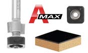 Amana Tool - 47149 Carbide Tipped Laminate Trimmer with Euro Square Bearing 3/4 Dia x 5/8