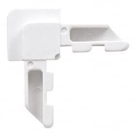 CRL White Square Lip Frame Plastic Corners for WSFL7 Pack of 100