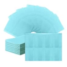 Amira Beauty Disposable Dental Bibs 13" X 18" 3 ply Waterproof Tattoo Bib Sheet for Piercing, Tattoo Table Station, Nail Techs, Dentists, Tray Cover Professional (Blue, 50 Pieces) AB-DentalBib