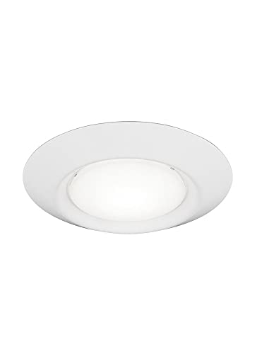 Sea Gull Lighting 14550S-15 Generation Lighting Traverse Lyte Round 6 in. 3000K, Canless Integrated LED Recessed Light, 925 Lumens, 90 CRI, T24 Complaint, Wet Rated in White Finish 1