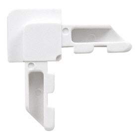 CRL White Square Lip Frame Plastic Corners for WSFL7 Pack of 100