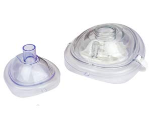 Ever Ready First Aid Adult and Infant CPR Mask Combo Kit with 2 Valves with Pair of Vinyl Gloves & 2 Alcohol Prep Pads - Tactical Black 1