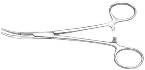 Apical Set of Kelly Forceps, Hemostats, Locking Tweezers, Hemostat Clamp, Hemostat, Straight & Curved, 5-1/2 Inch (Pair)